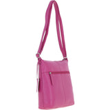 Versatile Leather Shoulder Bag Berry: Bondoran