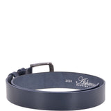 Mens Leather Belt Navy: AB-07