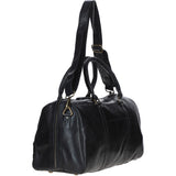 Vintage Leather Duffel Bag Black: TL-001