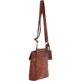 Vintage Small Leather Travel Shoulder Bag Honey Tan – G24