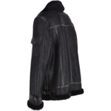 Luxury Sheepskin Pilot Jacket Black: MP 40