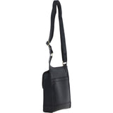 Ashwood Leather & Harris Tweed® Cloth Crossbody Bag Black/Watch: TW-24-03-BW
