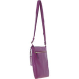 Ashwood Leather Smart Tab Cross Body Bag Raspberry: 63621/Tab