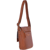 Medium Luxury Leather Travel  Bag Tan: TED