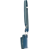 Ashwood Leather Luxury Crossbody Phone Bag Design-X Teal: X-31