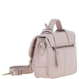 Stylish Ashwood Leather Medium Satchel Bag Beige: Y-62