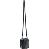 Ashwood Elegant Leather Crossbody Bag with Twist Lock Black: Y-52