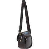 Ashwood Leather & Harris Tweed® Cloth Saddle Bag Brown/Mcload: TW-26-01-BM