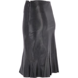 Women's Leather Fish Tail Skirt  Black: FISH SKIRT