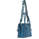 Ashwood 3 Section Large Leather Handbag Teal: X-39