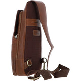 Michigan Leather Three Pocket Sling Bag Cognac: M-53