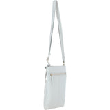 Ashwood Leather Smart Tab Cross Body Bag Ice Grey: 63621/Tab