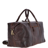 Large Leather Vintage Holdall Brandy : G-36