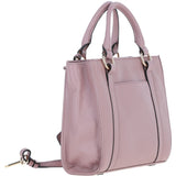 Real Leather Handbag with Adjustable Crossbody Strap Woodrose: 64867