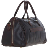 Luxury Leather Duffle Bag with Detachable Strap Brown: pl-47