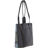 Ashwood Leather & Harris Tweed® Cloth Genuine Leather Shoulder Bag Brown/Mcload: TW-23-01-BM