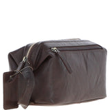 Ashwood Vintage Leather Washbag Brandy: Q-47