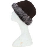 Ladies Luxury Sheepskin Hat Brown/Brissa: KB-496