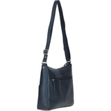 Ashwood Ladies Leather Shoulder Bag Navy: AJ4