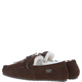 Fenland Classic Mens Suede Sheepskin Maverick Slippers Brown