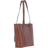 Ashwood Elegant Ladies Leather Shoulder Bag 2 Tone Tan: 64668