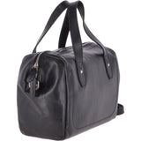 The Bridge Medium Italian Leather Barrel Bag Iron Blue  - 44253 01 09 NH