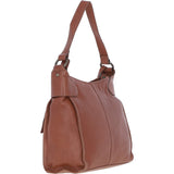 Vintage-Inspired Tan Leather Shoulder Bag: 52752