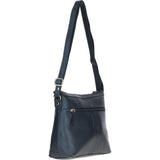 Ashwood Ladies Leather Shoulder Bag Navy: AJ1