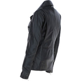 Ashwood Ladies Leather Longline Biker Jacket Black: LONG LINE BIKER