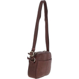Small Leather Cross Body Bag Brandy - 63010