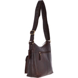 Vintage Two Pocket Leather Shoulder Bag Brandy – G21