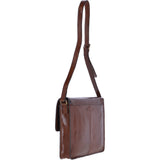 14 Inch Vegetable Tanned Leather Satchel Chestnut/ Vt : Josh