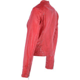Leather Jacket Red: NANCY