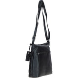 Versatile Leather Shoulder Bag Black: Bondoran