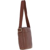 Gabicci Men's Leather Messenger Bag Tan: GB-64958