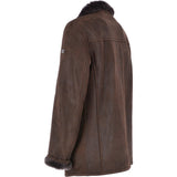 Classic Leather Sheepskin Coat Brown : Gerald