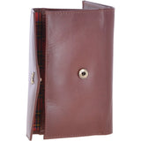 Small Vegetable Tanned Cash And 12 Card Envelope Purse Chestnut: V-62