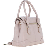 Premium Leather Shoulder Bag with Detachable Crossbody Strap Beige: Y-56