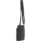 Real Leather Messenger Bag Brown: BERLIN