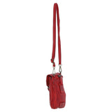 Ashwood Leather Crossbody Smart Phone Bag Red: D-99