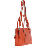 Ashwood 3 Section Large Leather Handbag Orange: X-39