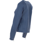 Women's Collarless Leather Fashion Jacket Purple: AWL-284