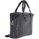 Leather Vintage Laptop Work Bag  Black : G-34