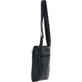Real Leather Messenger Bag with Multiple Pockets Black: MOSCOW