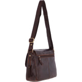 Vintage Leather Cross Body Shoulder Bag Brandy – G22