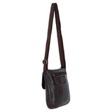 Luxury Small Leather Flight Bag Brandy: D-90