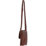 Ashwood Leather Crossbody Smart Phone Bag Tan: M-80