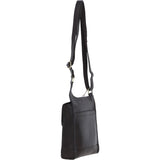Ashwood Leather & Harris Tweed® Cloth Crossbody Bag Brown/Green: TW-24-09-BG