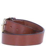 Real Leather Handmade Mens Belt Tan: MB-150