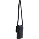 Ashwood Leather Crossbody Smart Phone Bag Black: M-80